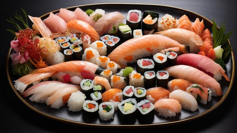 A sushi platter