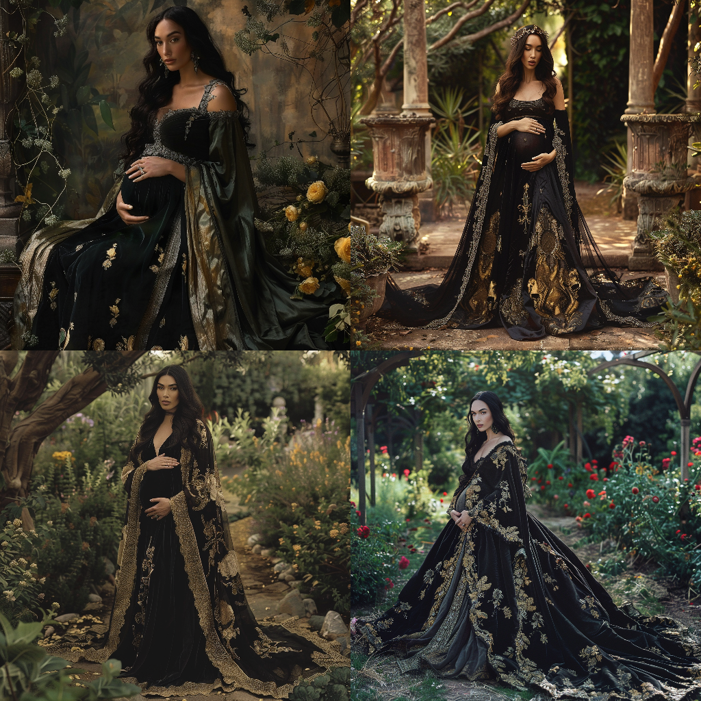 Targaryen Queen Megan Fox in a Medieval Garden