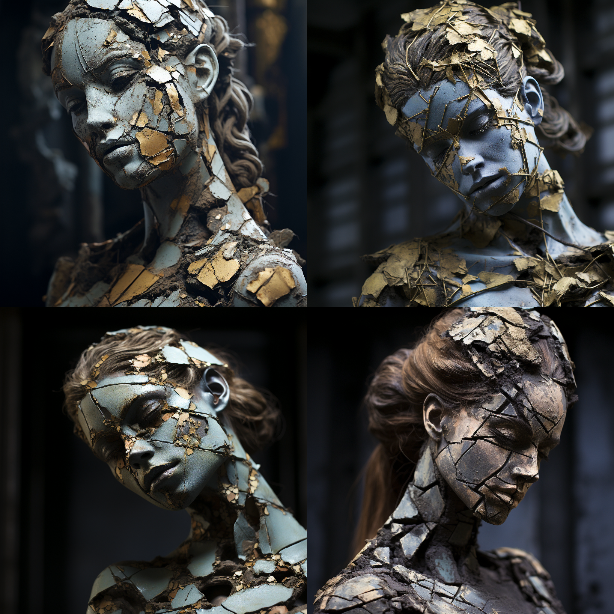 Cinematic Decay of Greek Sculpture