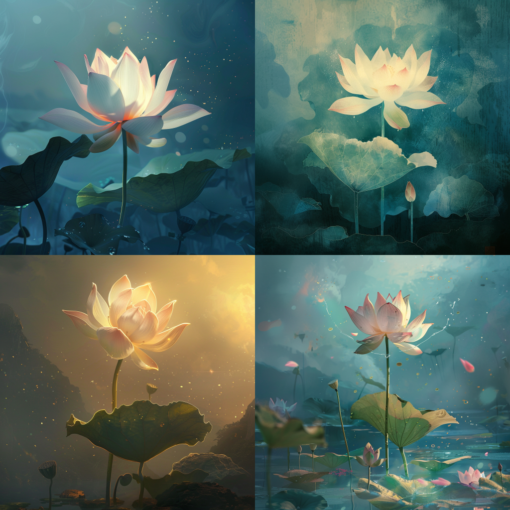Ethereal Lotus by Tyrus Wong