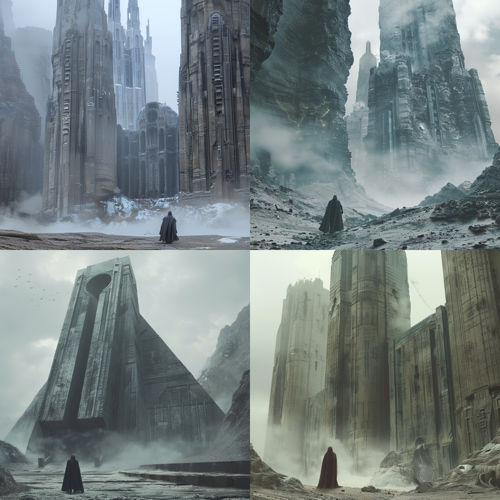Mysterious Sci-Fi Cathedral on Alien Planet
