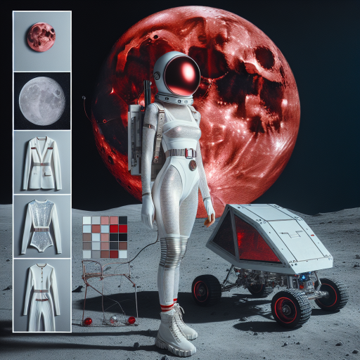 Lunar Vogue: Galactic Fashion on the Moon