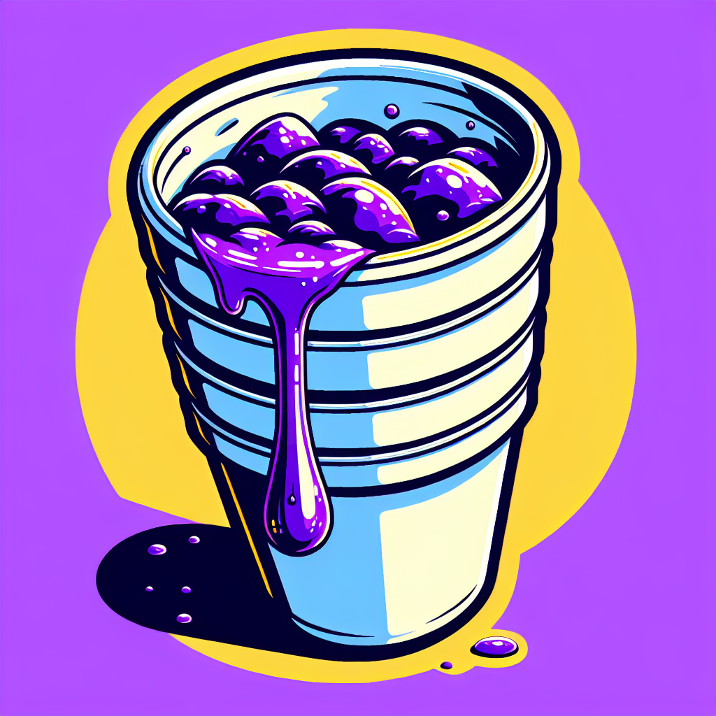 Pop Art Blurple Drink Illustration