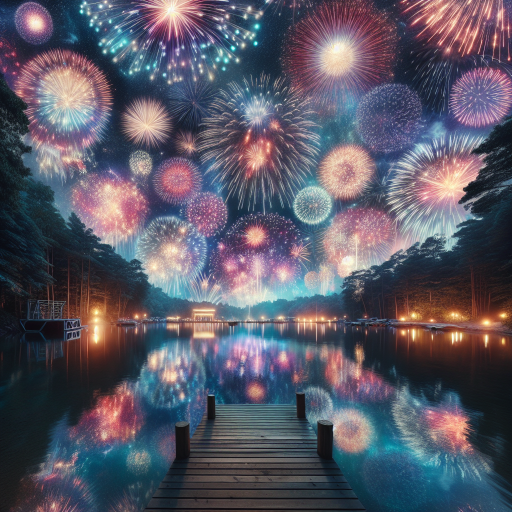 Fireworks Reflection at the Dock