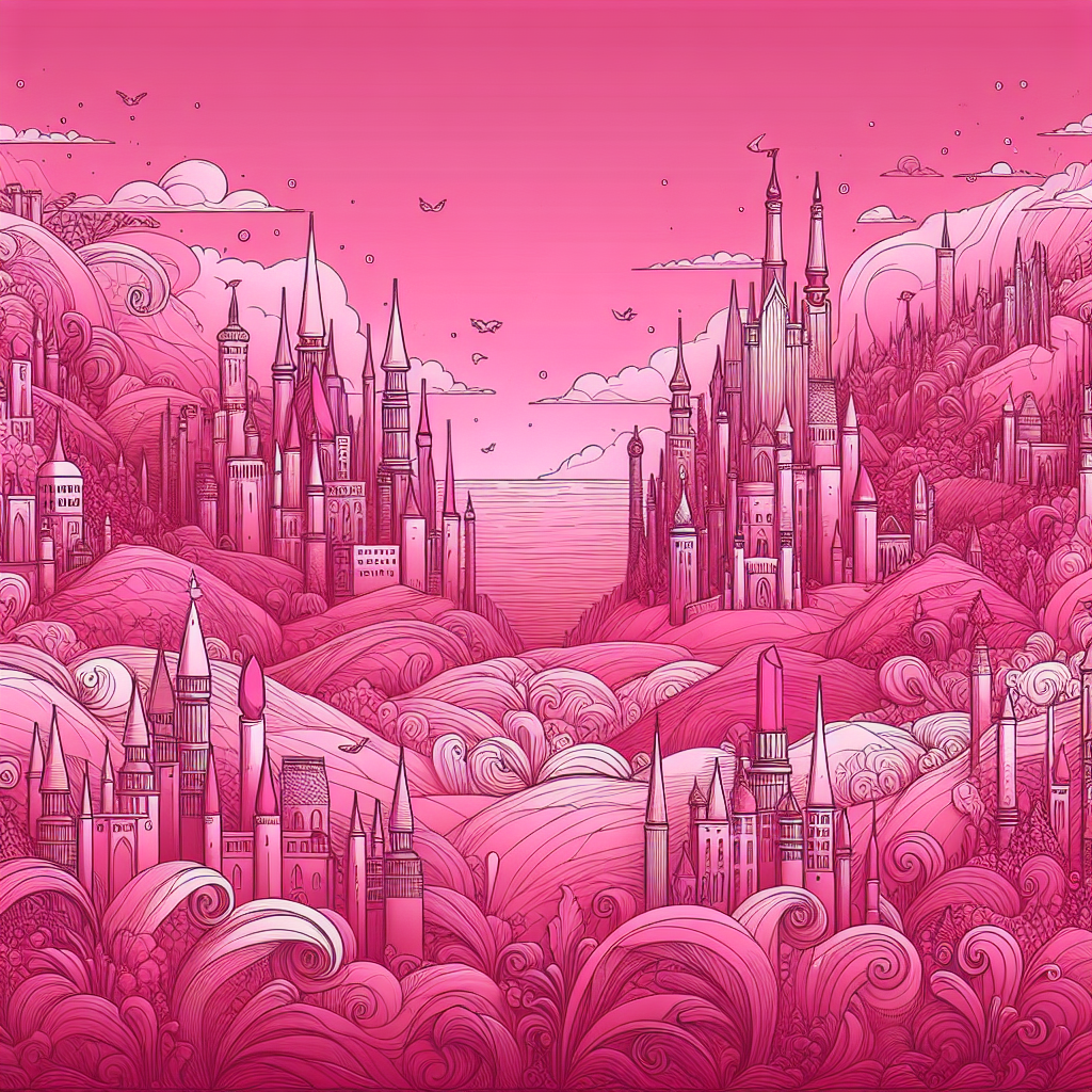 Pixar-Inspired Pink Beauty Realm