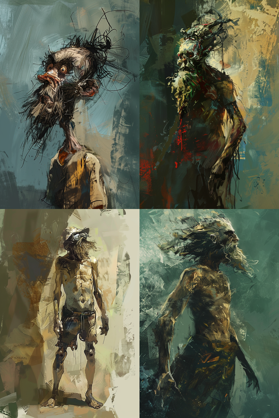 Expressionist Character Concept in Affandi's Style