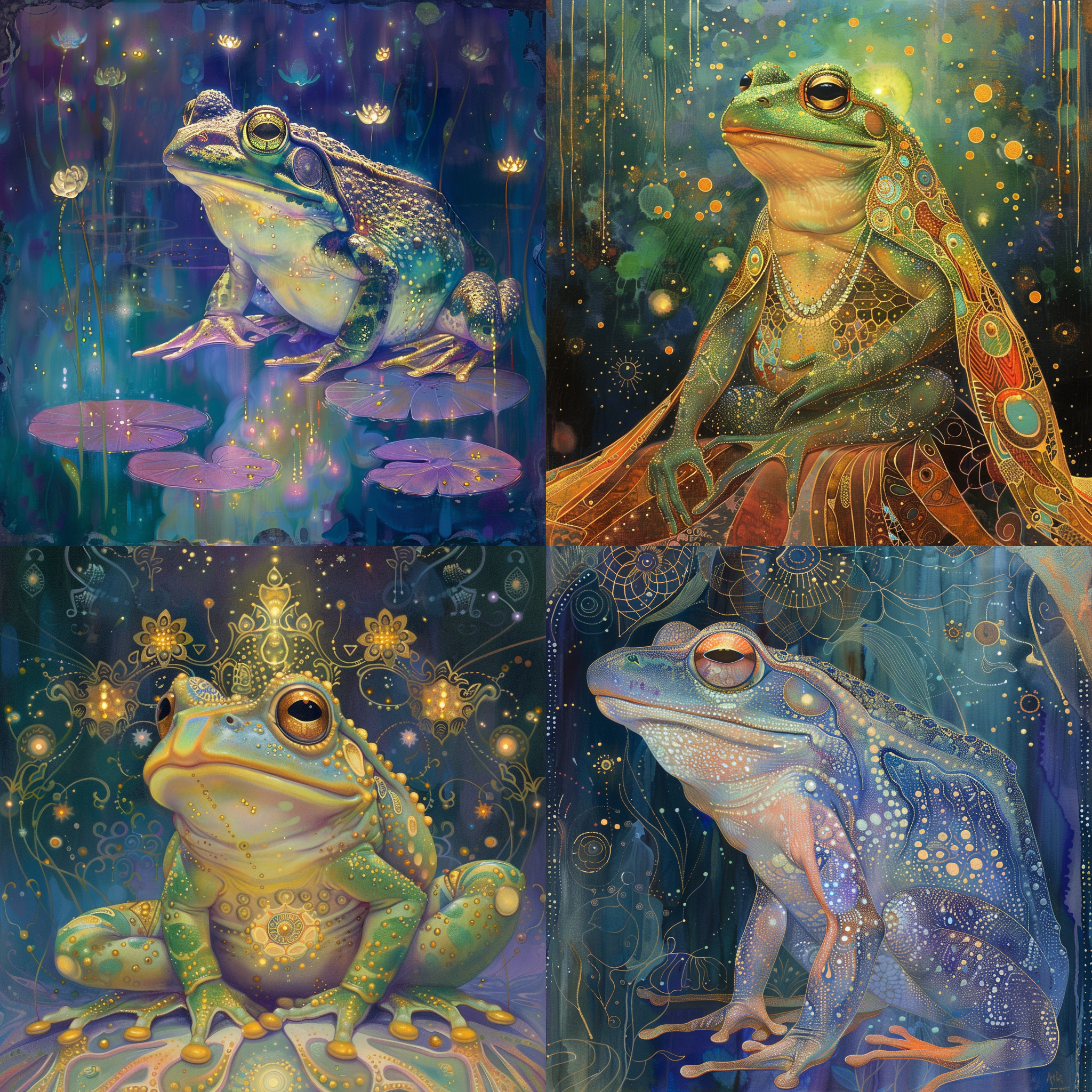 Mystical Frog Prince in Agnes Lawrence Pelton Style