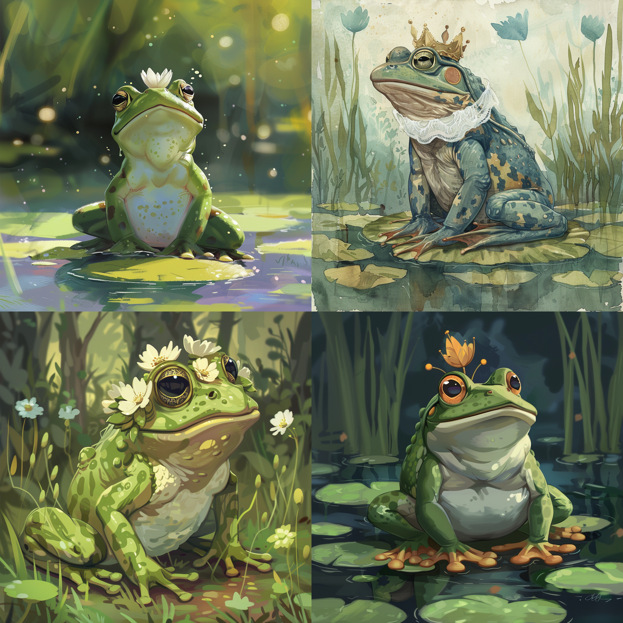 Enchanted Frog Prince in A. J. Casson Style