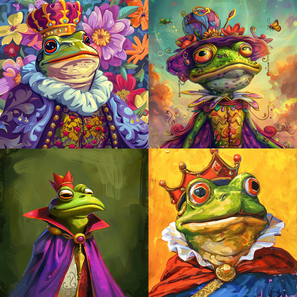 Whimsical Frog Prince by Albert Uderzo