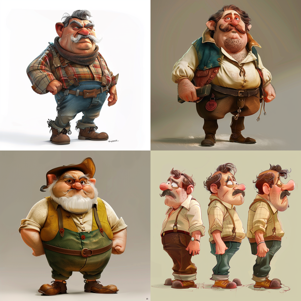 Albert Uderzo Style Character Concept