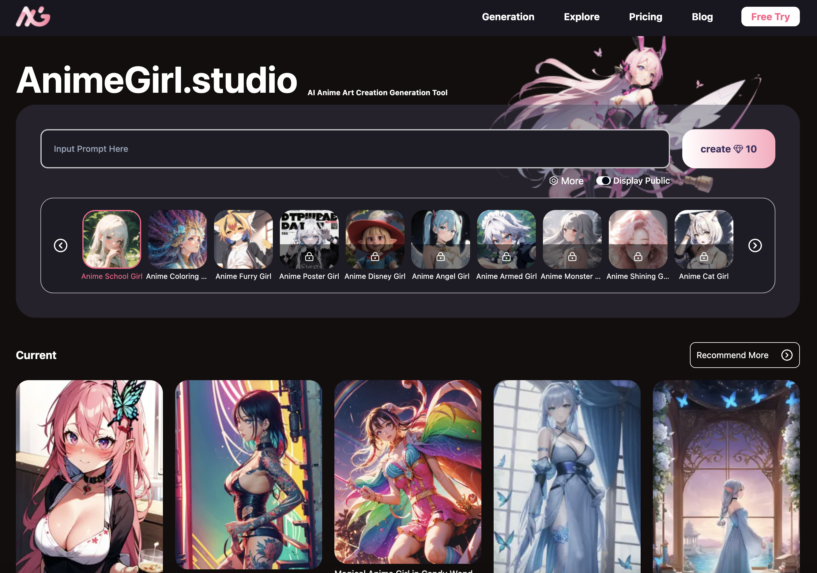 AnimeGirl.Studio had launched to public now