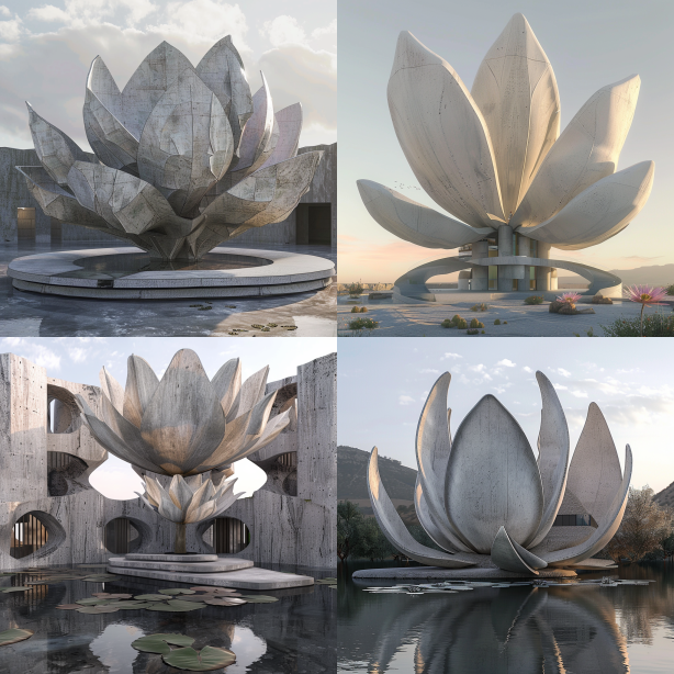 Organic Architecture of Lotus Flower