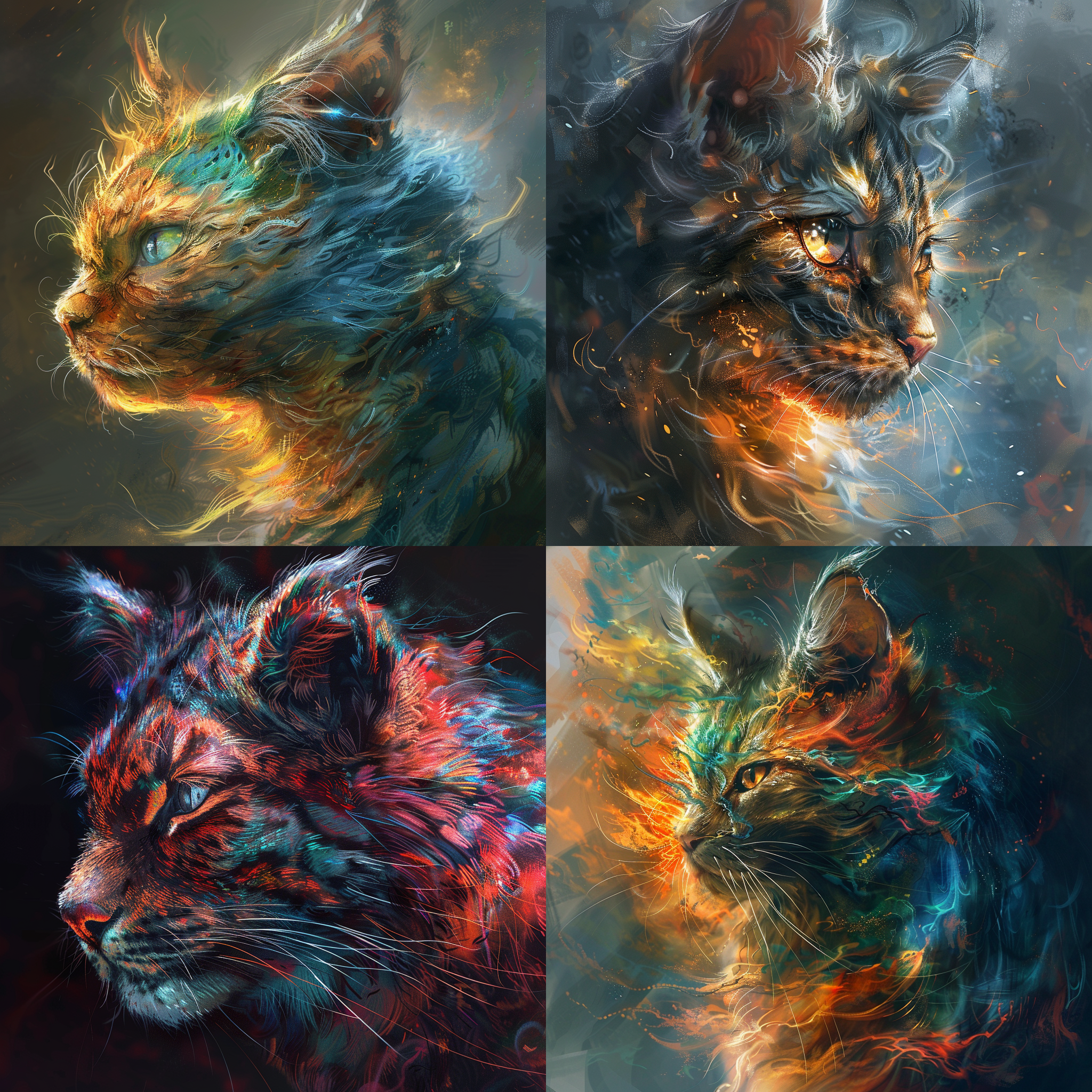 Feline Creature in Aleksi Briclot's Style