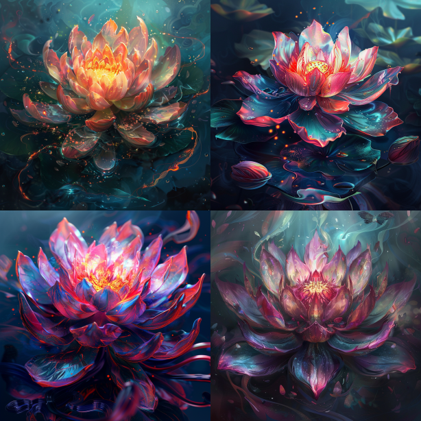 Aleksi Briclot-inspired Lotus Flower