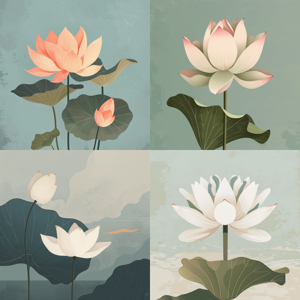 Alessandro Gottardo-inspired Lotus Flower Illustration