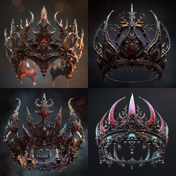 Demonic Crown in the Style of Alessandro Allori