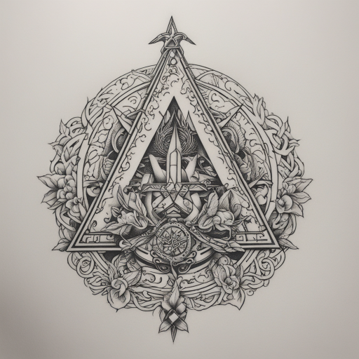 in the style of kleine tattoo, with a tattoo of aa