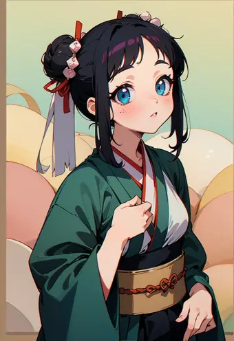 Ancient Chinese Princess in Retro 1990s Anime Style