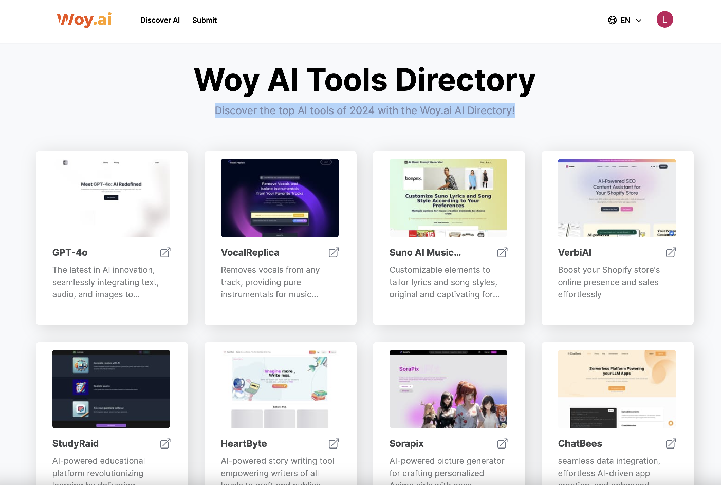 Woy AI Tools Directory