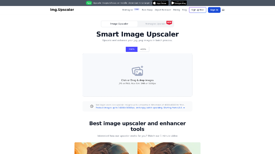 AI Image Upscaler | Upscale Image Online Batch Free