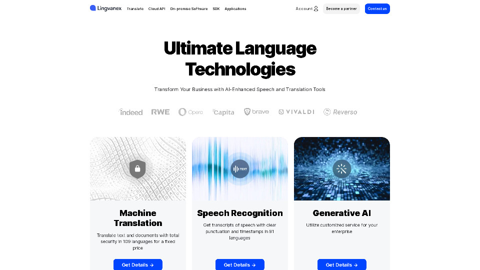 Lingvanex | Machine Translation and Speech Recognition