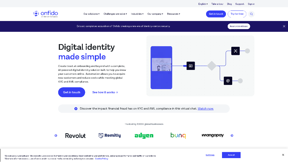 Digital identity made simple | Onfido