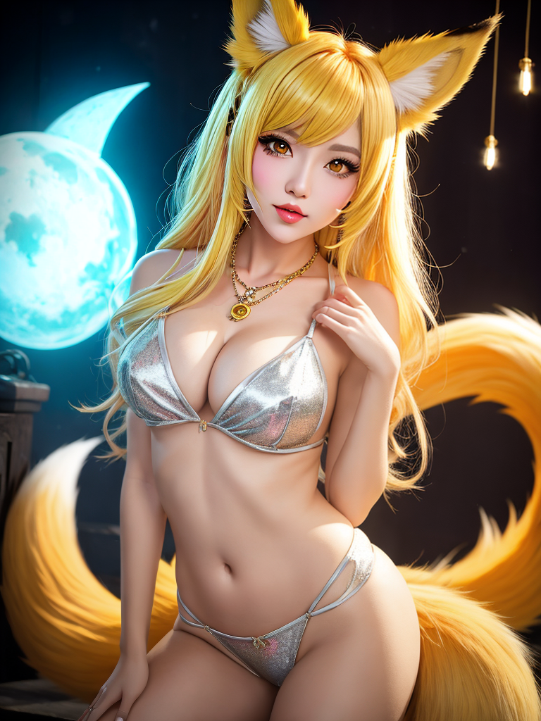 Whimsical Elegance: K/De Ahri in Fantasy Form