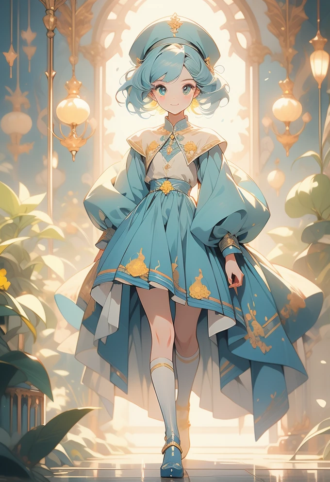 Royal Sister in Fantasy: A Vibrant Anime Portrait