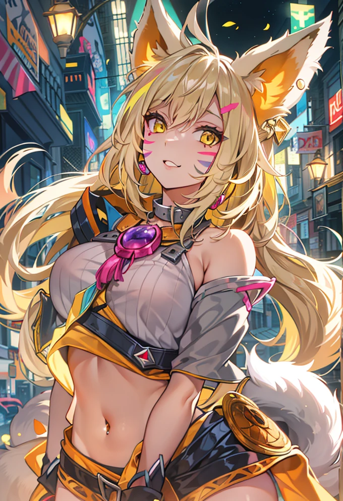 Vibrant Fantasy: The Enchanting Fox Girl