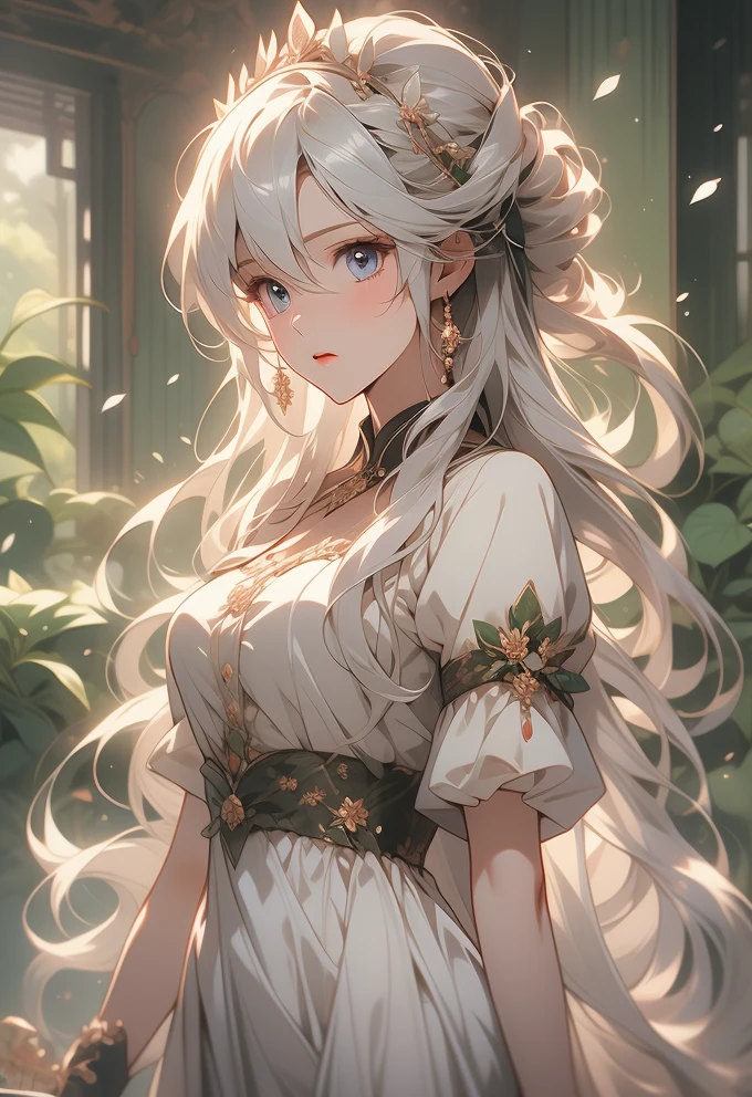 Serene Maid in the Enchanted Forest