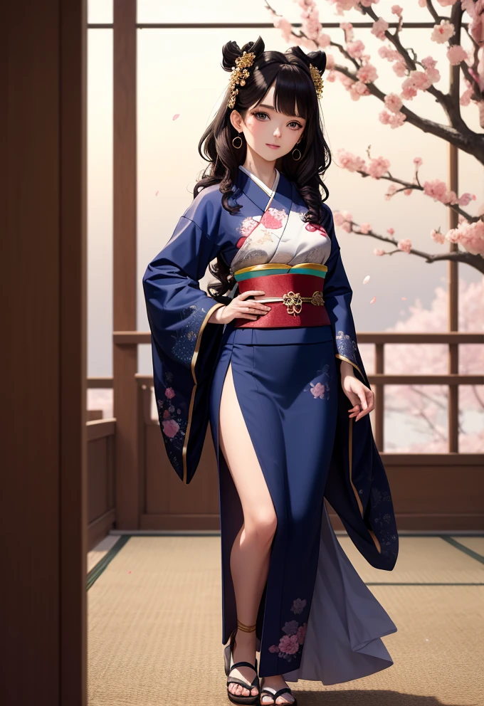 Radiant Russian Goddess: A Geisha's Elegance