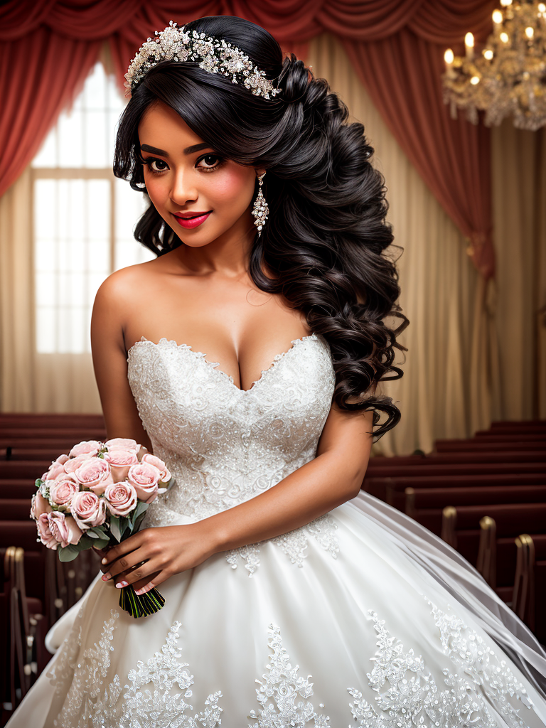 Divine Elegance: A Romantic Bridal Fantasy