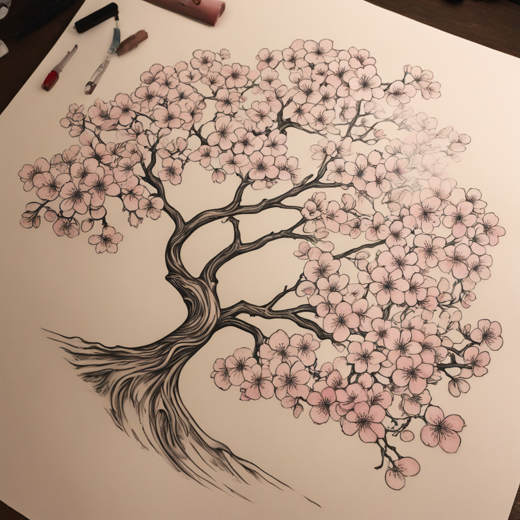 Cherry Blossom Ink: A Family's Heartfelt Tribute