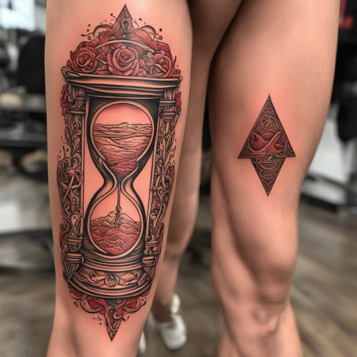 Timeless Ink: The Hourglass of Life