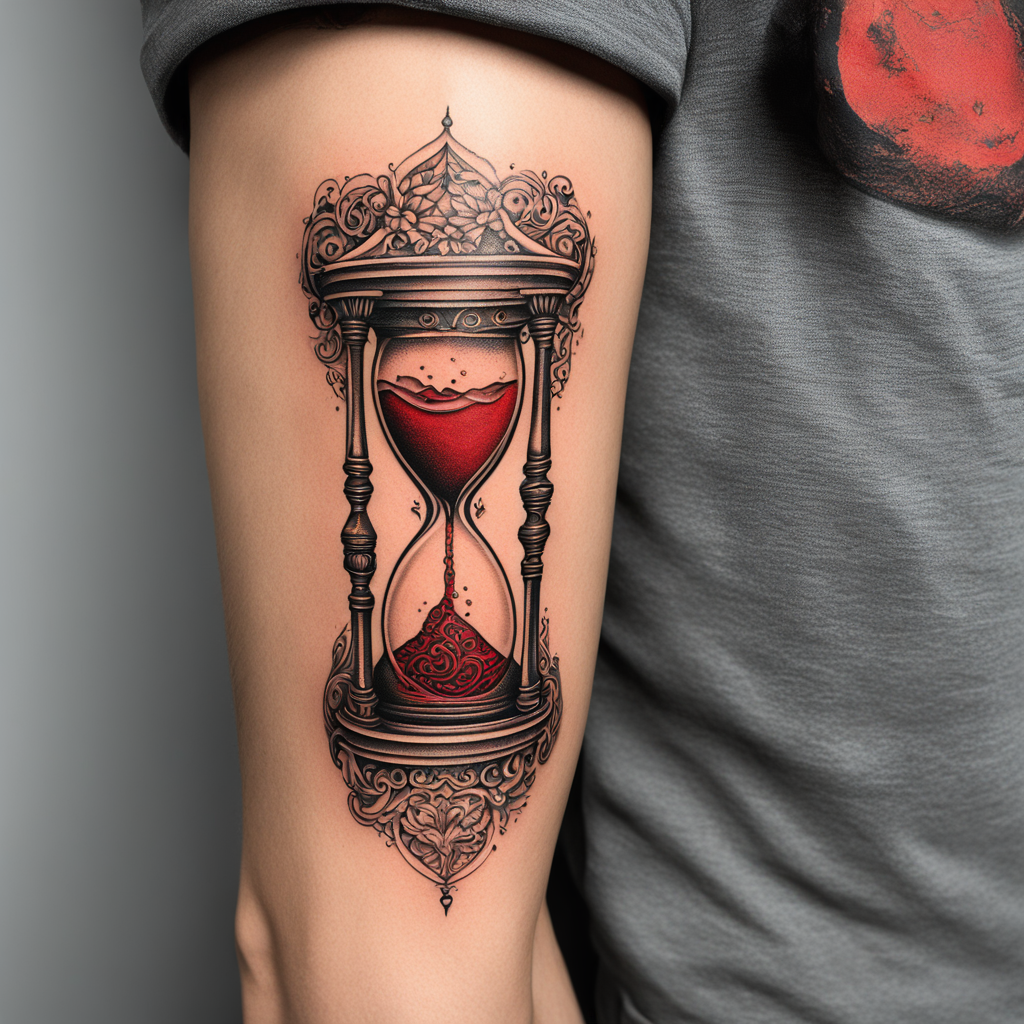 Timeless Intricacy: The Hourglass Tattoo