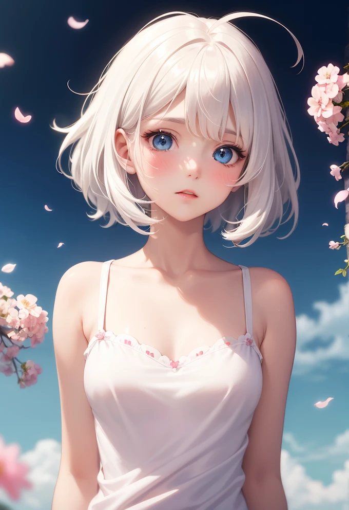 Whimsical Curiosity: A Dreamy Anime Girl