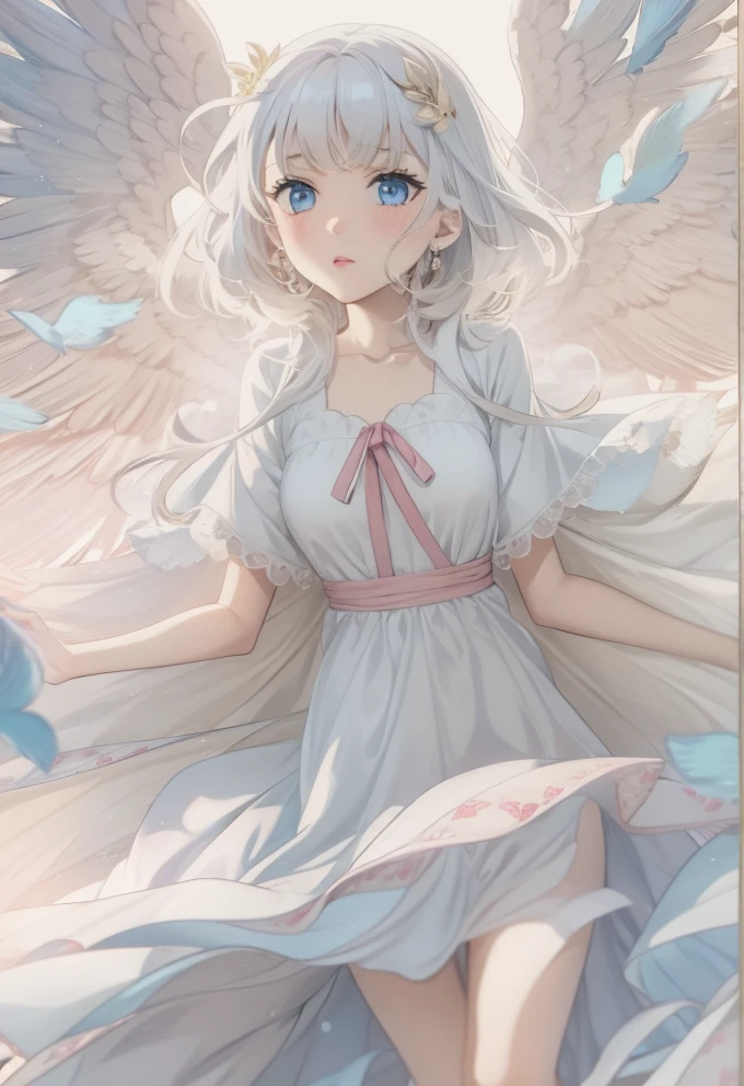 Ethereal Angel: A Dreamy Anime Girl