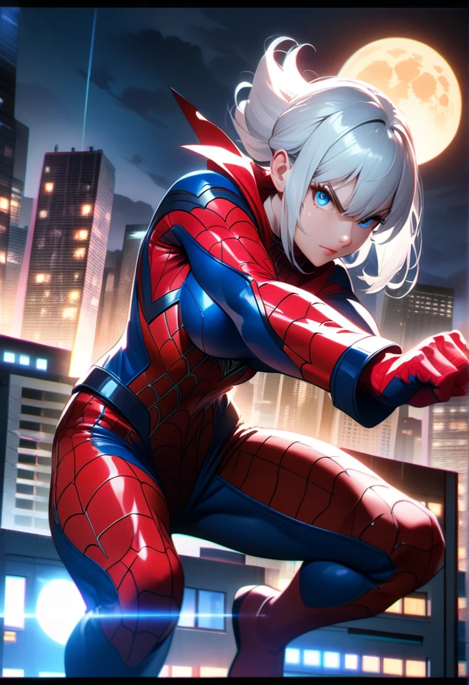 Urban Heroine: The Charismatic Spider-Girl in Action