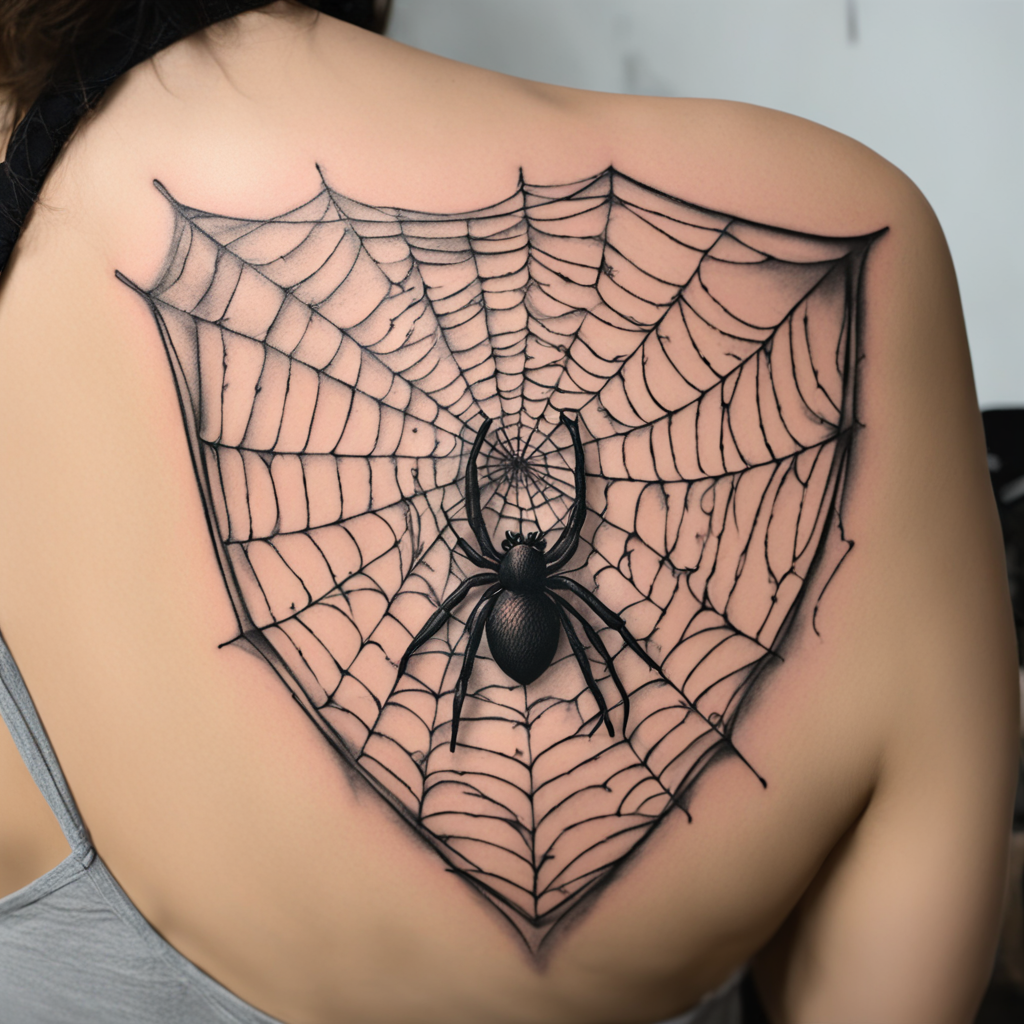 Heartwoven: The Art of Spider Web Tattoos