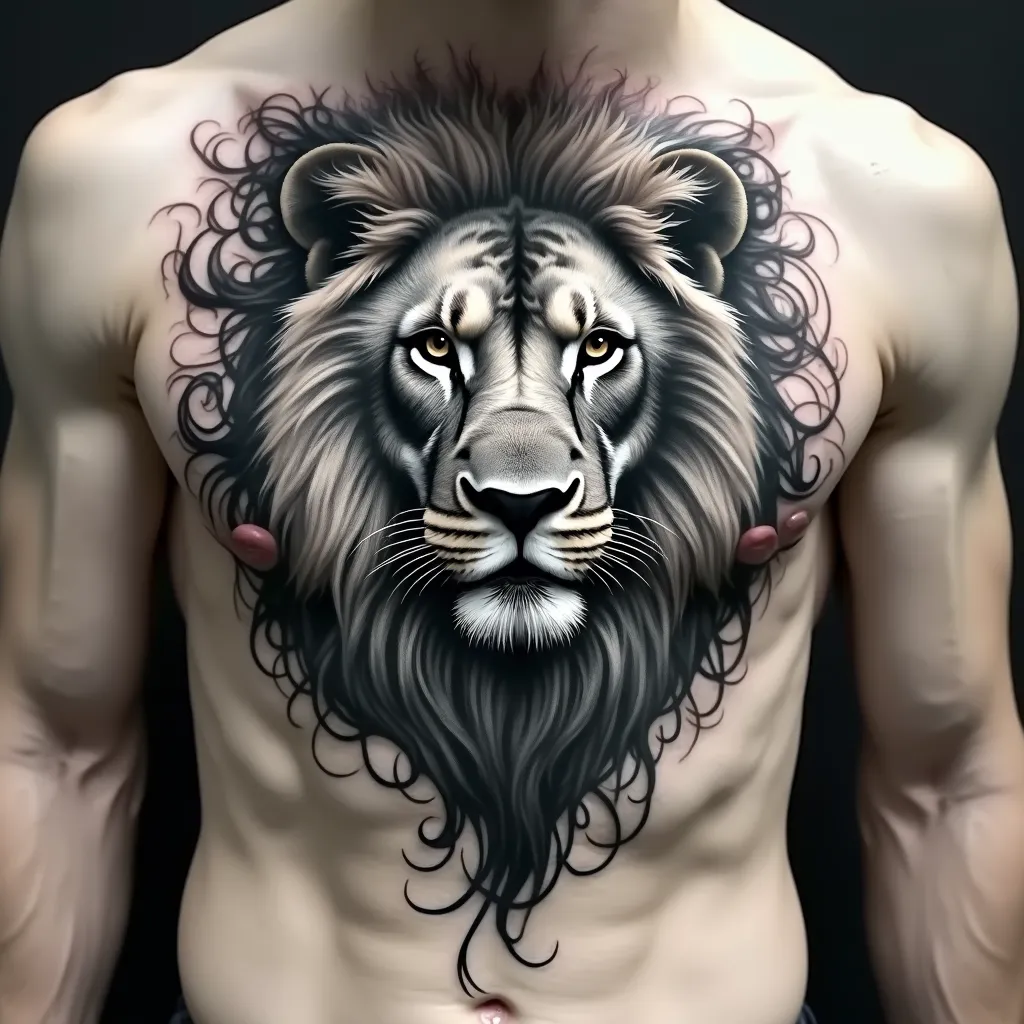 Majestic Lion: Smoke & Strength