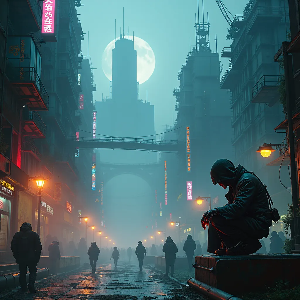 Neon Shadows: A Cyberpunk Odyssey