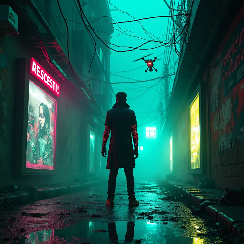 Neon Shadows: Cyberpunk Reverie