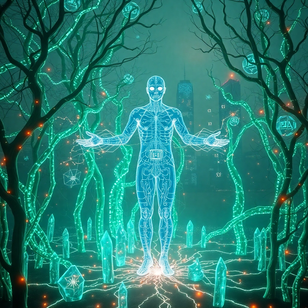 Neon Nexus: Techno-Shaman's Realm