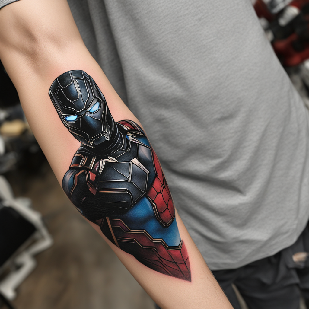 Avengers Ink: Realism Tattoo Tribute on Arm