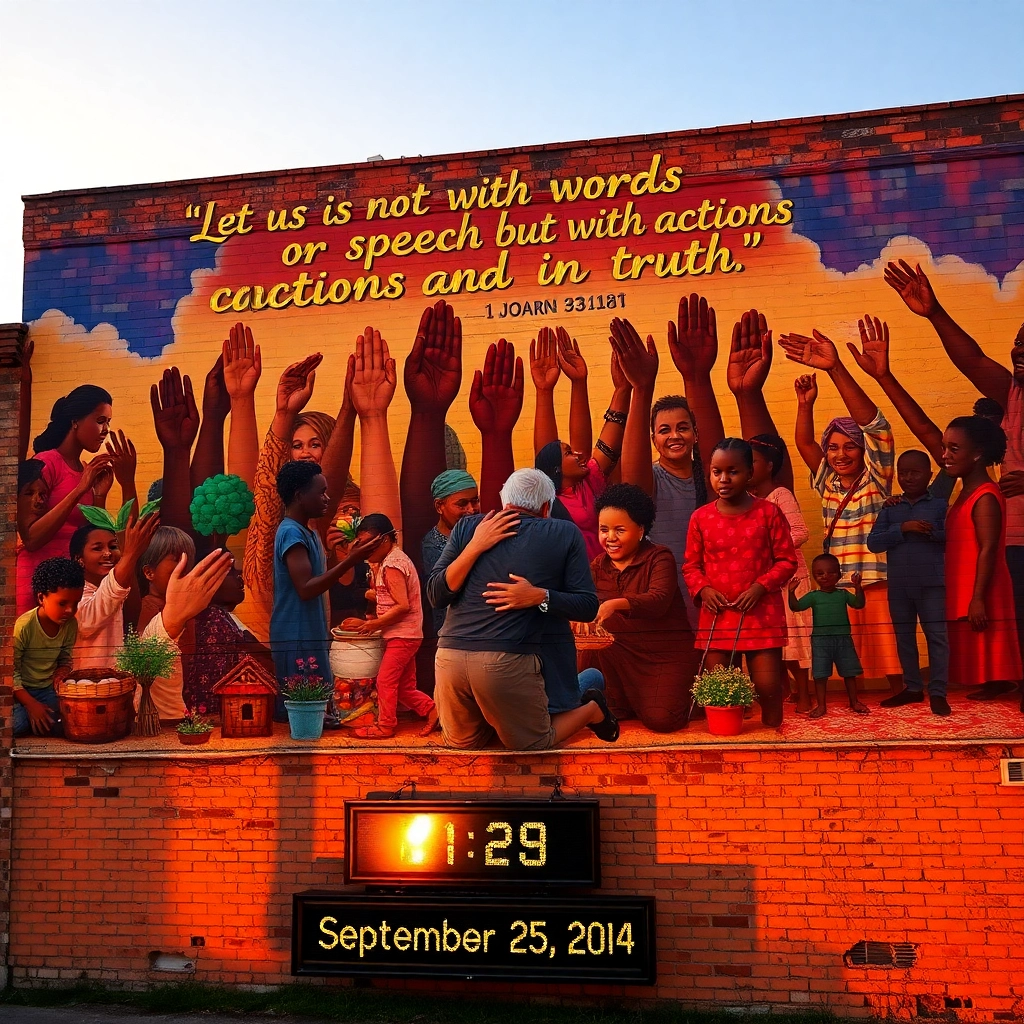 Unity in Action: A Mural of Kindness