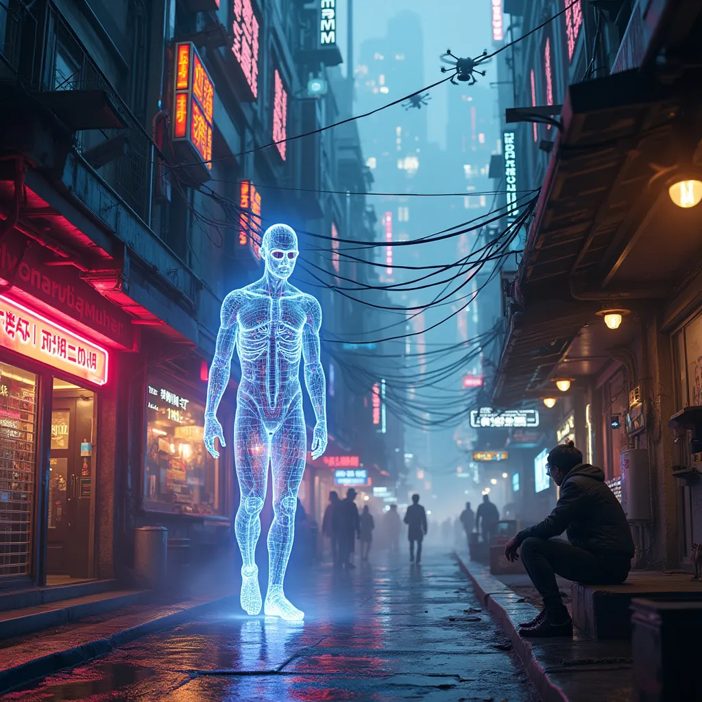 Neon Shadows: A Cyberpunk Odyssey