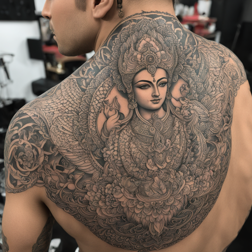 Eternal Elegance: Persian Goddess Full Sleeve Tattoo