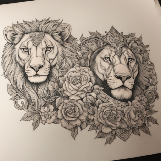 Fierce Ink: Lions and Gladiators Unite