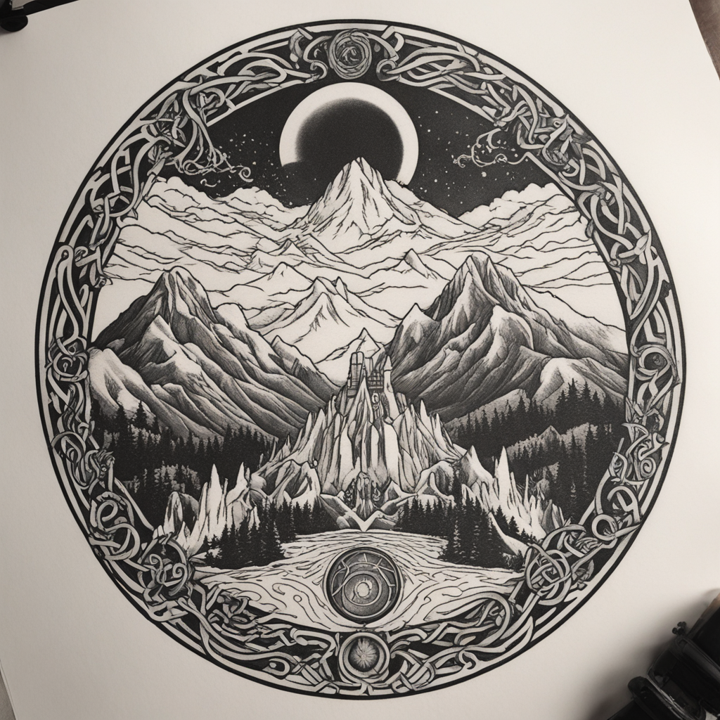 Epic Ink: Fantasy Tattoos of Middle-earth and Elementals