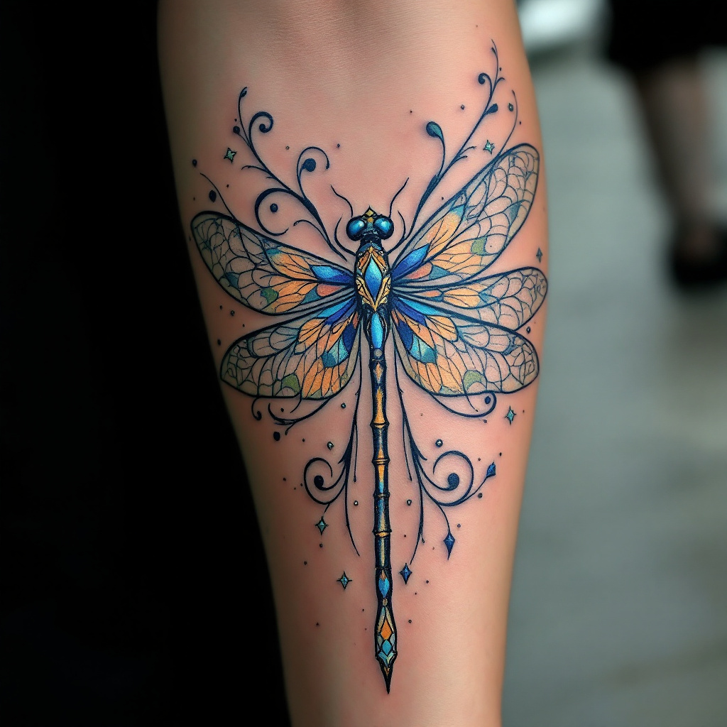 Whimsical Dragonfly Elegance